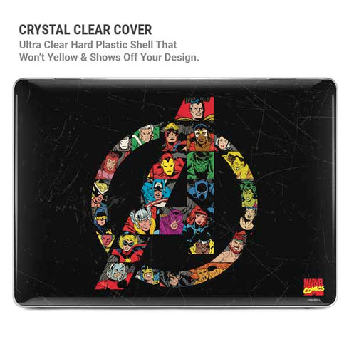 Marvel Classic Comics Avengers Logo MacBook Air 15in (2023-2025) Case plus Skin